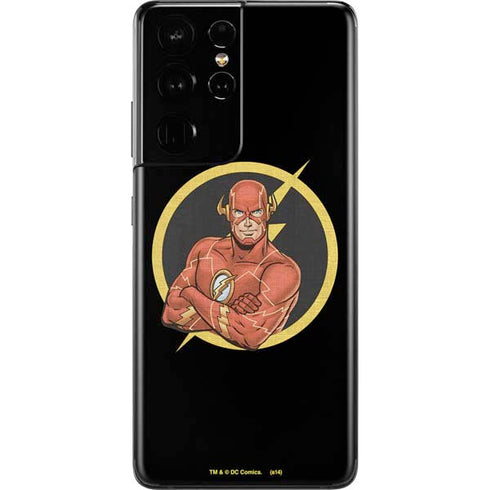 DC Comics The Flash Folded Arms Pose Galaxy S21 Ultra 5G Skin